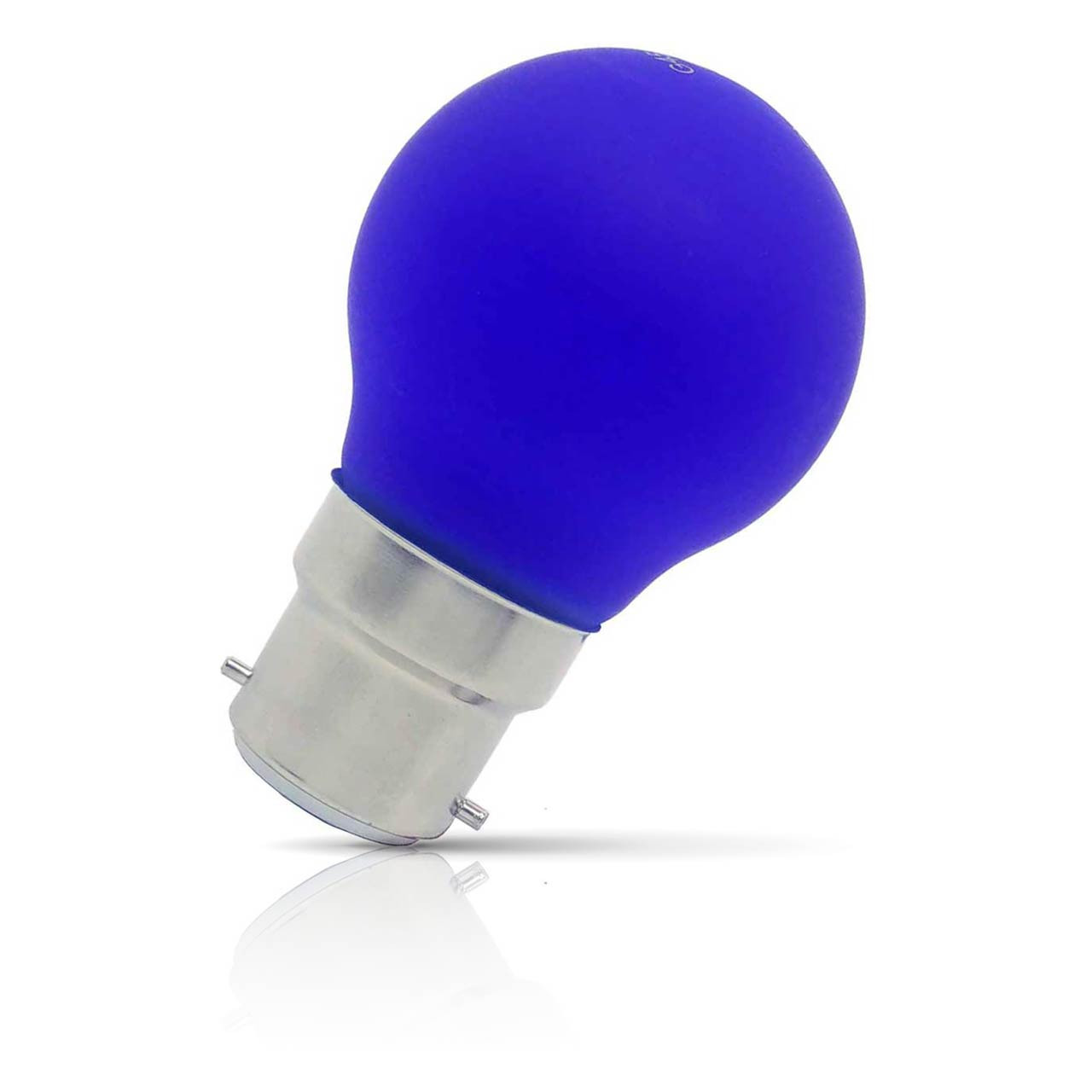Opus Golfball LED Light Bulb B22 4W Blue Round Bayonet Coloured