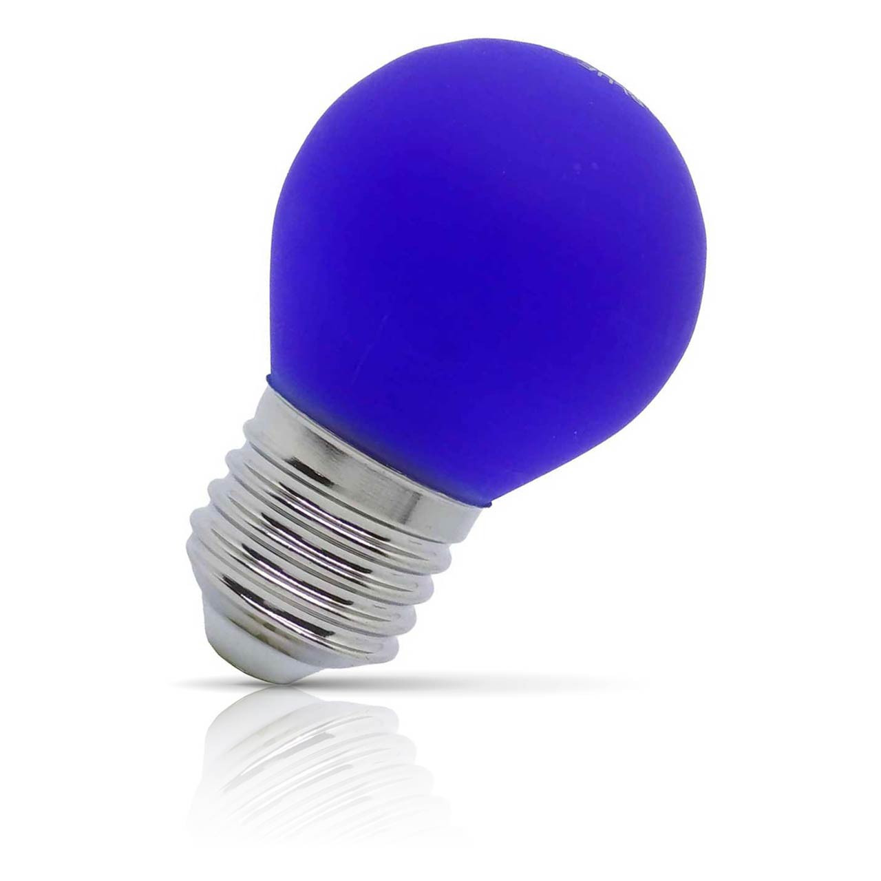 Opus Golfball LED Light Bulb E27 4W Blue Round Screw Coloured