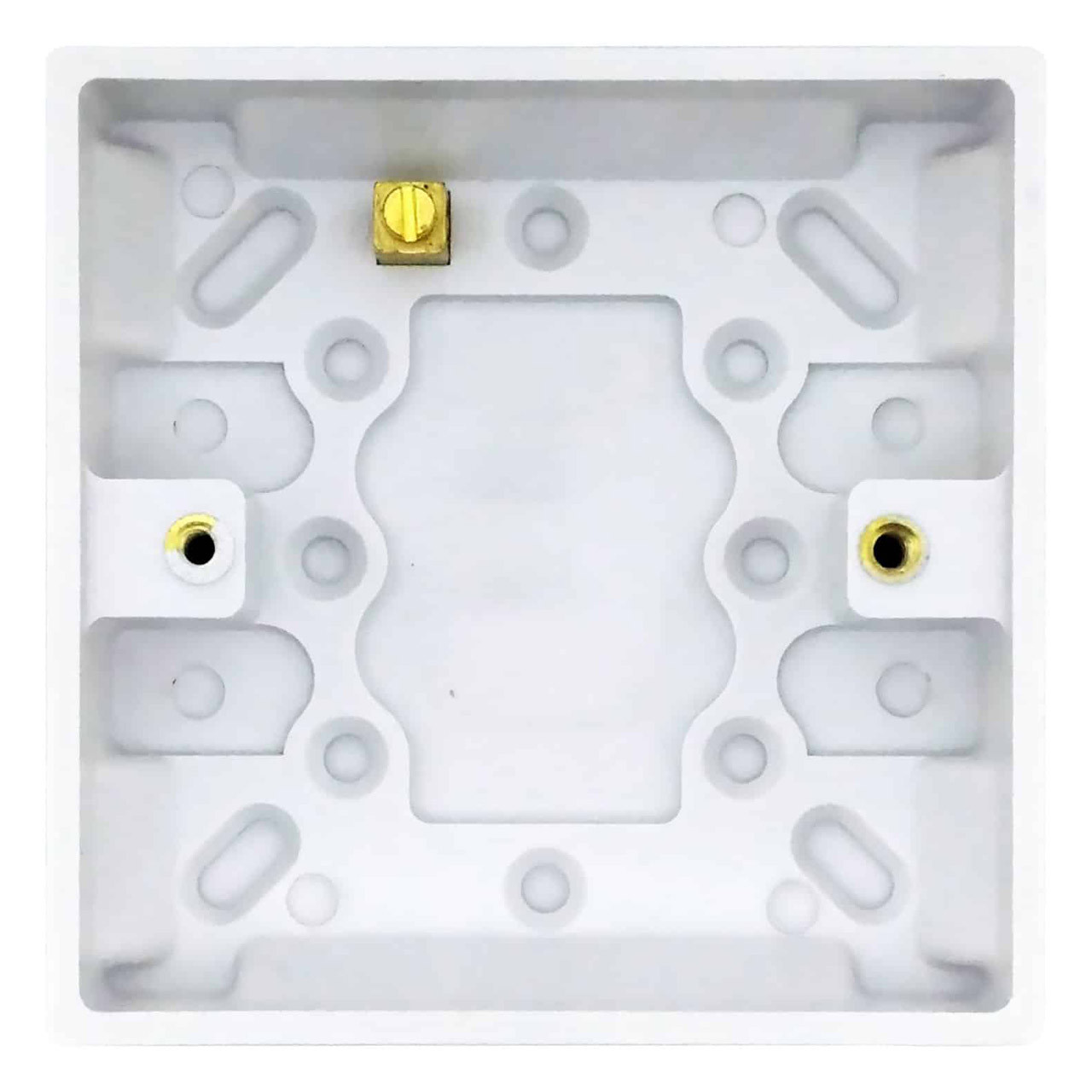 Opus 1-Gang 25mm Back Box in White