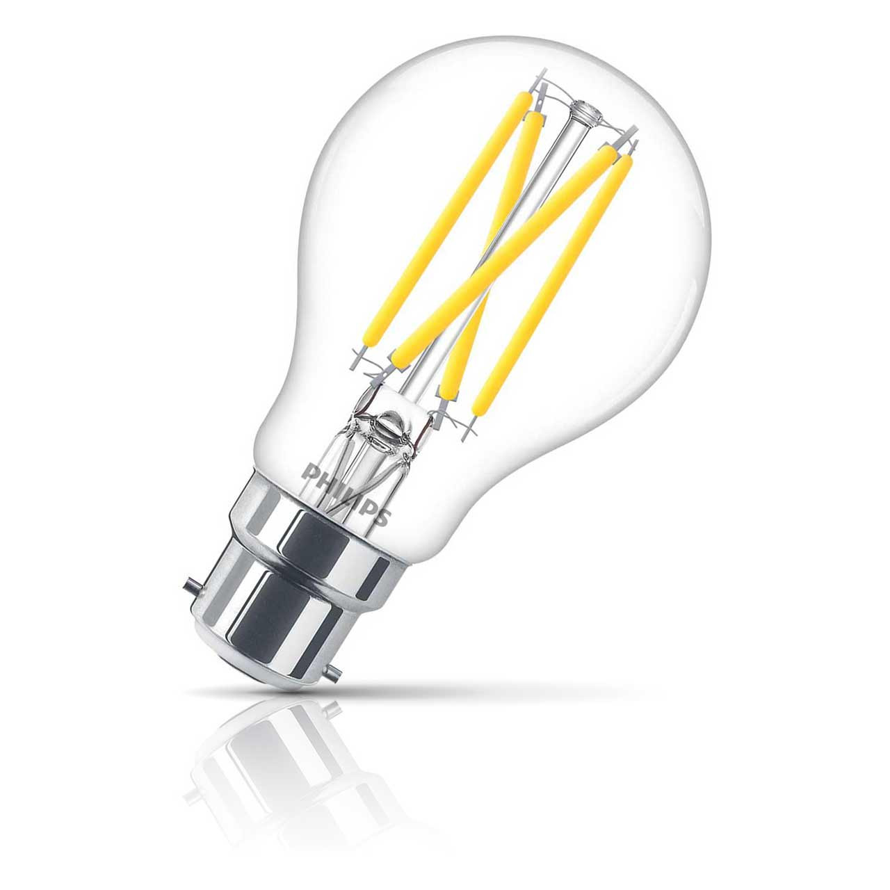 Philips Master LED DimTone GLS Bulb B22 Bayonet 5.9W 2200K-2700K Warm White Clear
