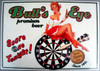 Bull's Eye Pin-Up Metal Sign