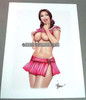 Bedazzled Pin Up Art Signed Print Barbara Jensen