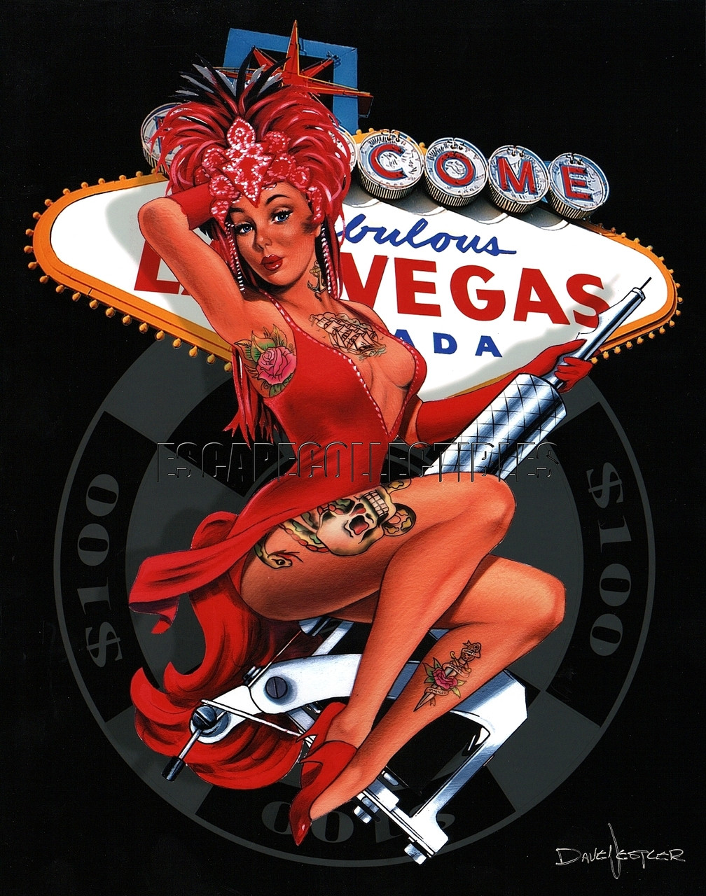 Las Vegas Showgirl Pin-up