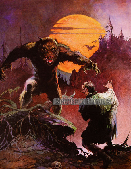 Frazetta Wolfman and Dracula