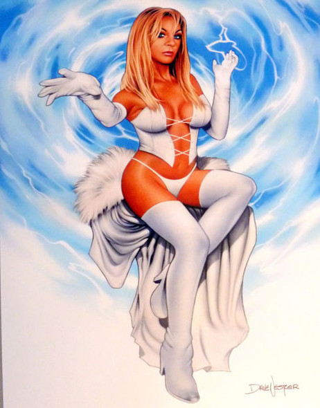 Dave Nestler Emma Frost Signed Print