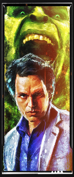 Daniel Murray Bruce Banner The Hulk Portrait Signed Pearl Print