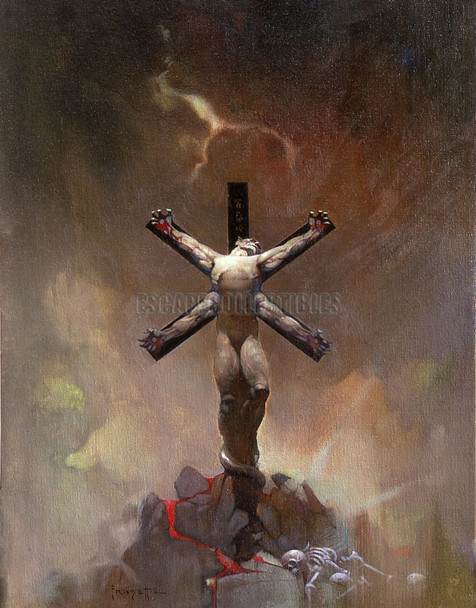 Frazetta Demon Crucified