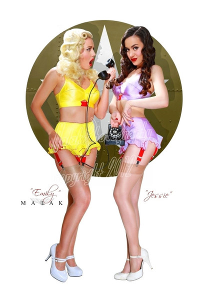 Emily and Jessie Print Malak