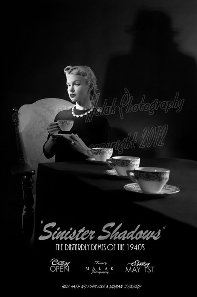 Dastardly Dames Poster Sinister Shadows