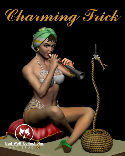 Charming Trick Figure Model Kit Inspired by the Art of Gil Elvgren