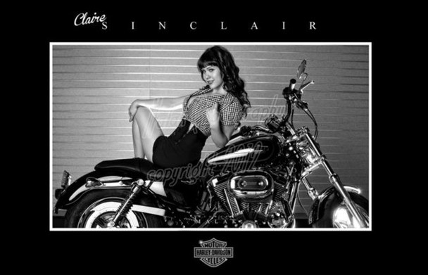 Michael Malak Claire Sinclair Giclee Print Playboy Playmate