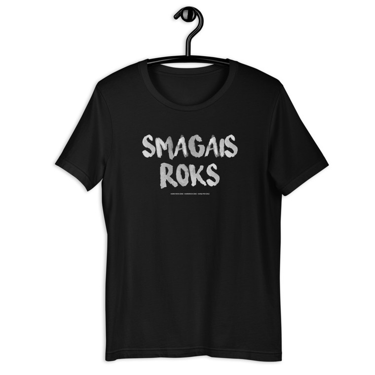 SMAGAIS ROKS | Short Sleeve | Unisex Staple T-Shirt | Bella + Canvas 3001 | BLACK