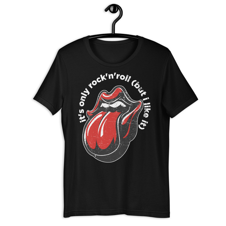 It's Only Rock 'n Roll (But I Like It) | Organic Creator T-shirt | Unisex | BLACK | Stanley/Stella STTU755