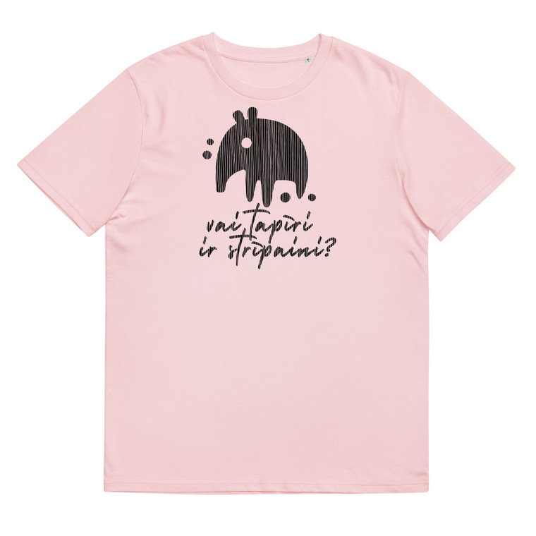 TAPĪRI | Unisex Organic Cotton T-Shirt | Stanley/Stella STTU169 - PINK FRONT