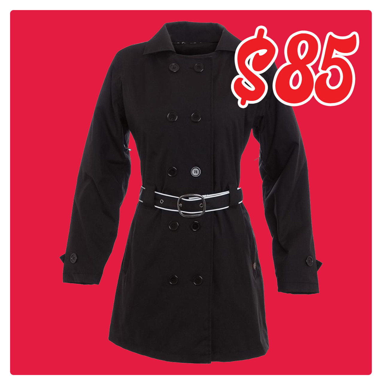 PANERO \"TRENCH COAT\"（BLACK） trench coat