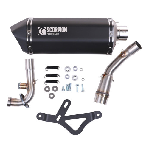  Scorpion Exhaust (Black); Vespa GTS, GT300 