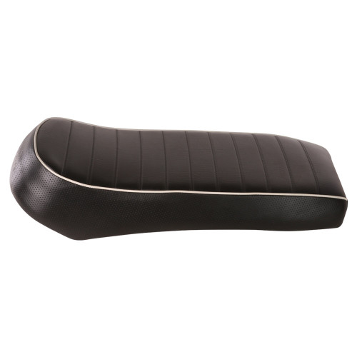 Cutback Seat (Black, White Piping); Royal Alloy GT150