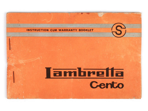 SIL NOS Lambretta SIL Cento Owner's  Manual 