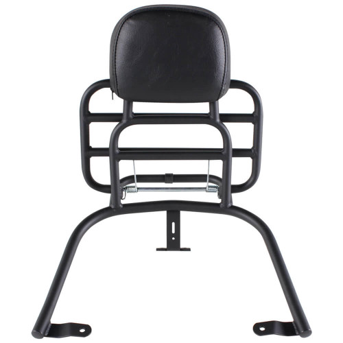  Prima Rear Rack (Backrest, Black); Vespa GTS 