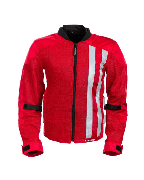 Corazzo Men's Corazzo Ventata Jacket-Red-XS & Small 