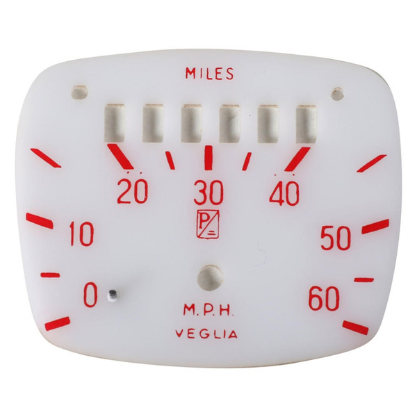  Dial Plate (White with Red Lettering); VNA 