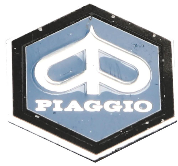  Emblem, Piaggio Hexagon (Vespa P/PX), front 