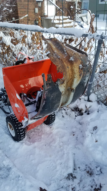 That time I sucked a Series 2 Lambretta Legshield into my snowblower