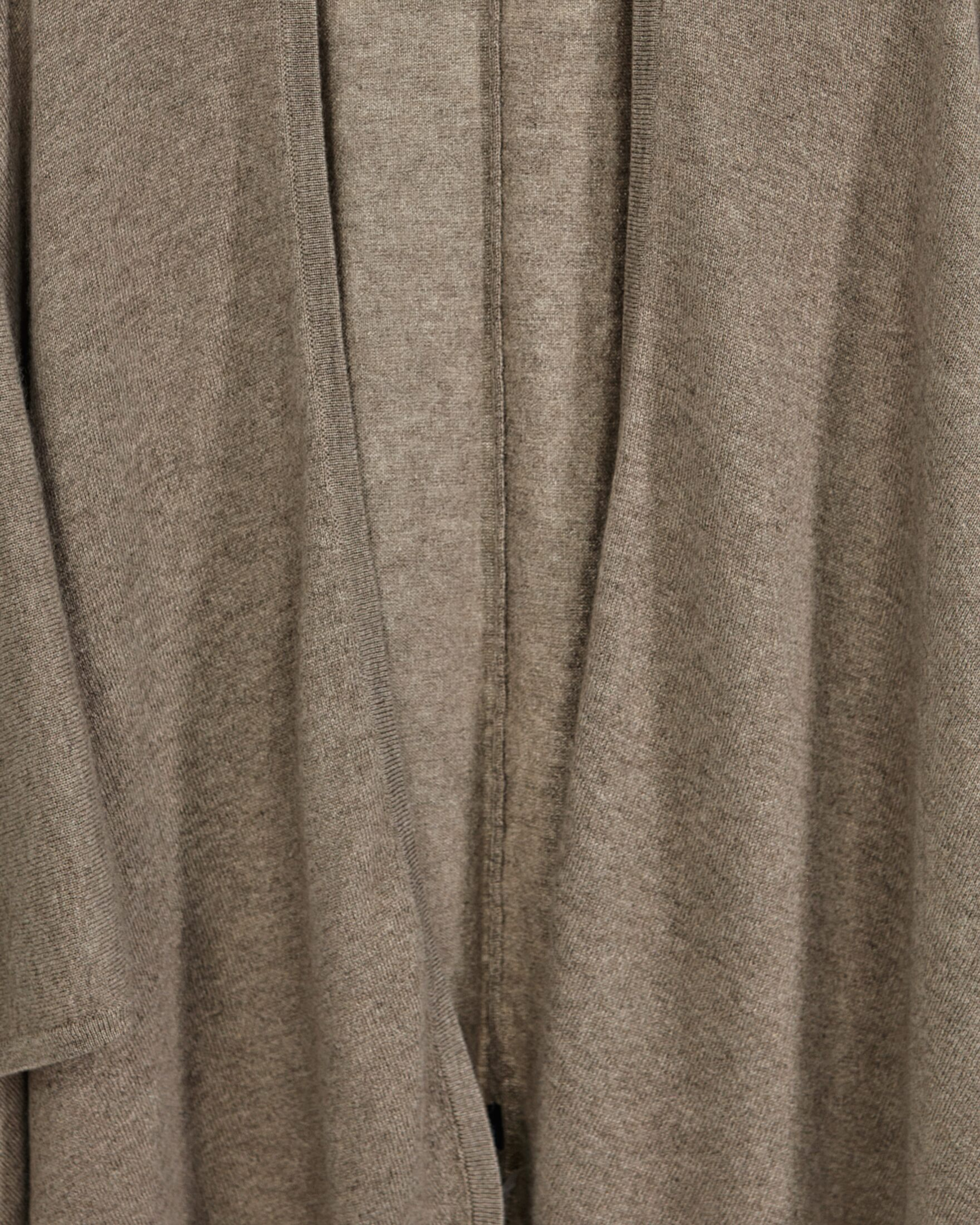 Close up of natural brown cashmere cape texture
