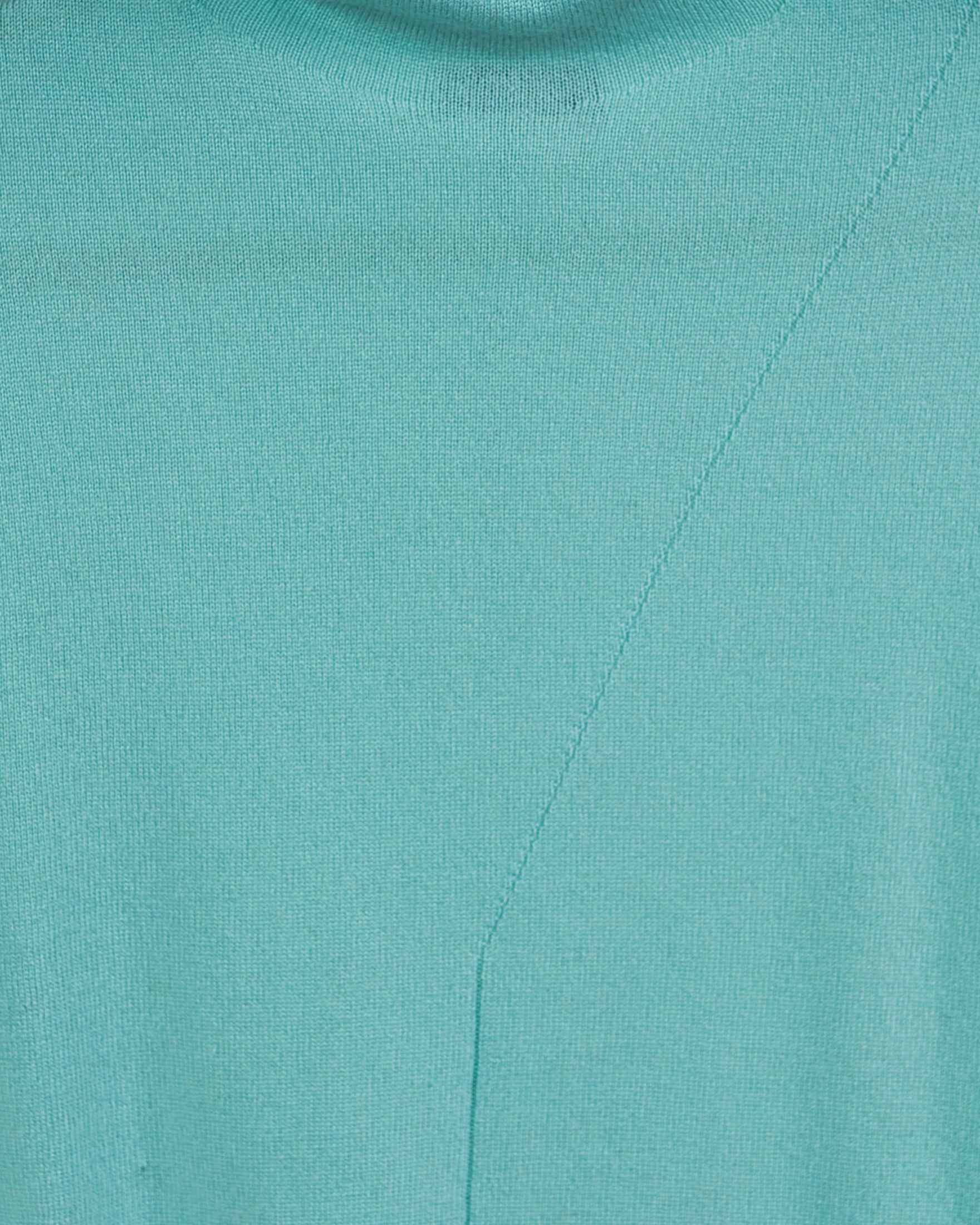 Close-up of soft cashmere vest in mint green