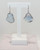 Signature Drop Earrings with large Keshi pearl in rhodium-plated sterling silver