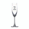18th Birthday single champagne flute Happy 18th Birthday in different colours