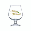 Marry Christmas and New Year Brandy glass single Marry Christmas or New Year