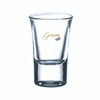 Wedding single Shot glass with Groom in Black or Gold decal on glass holds 34ml