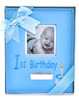 Blue Baby Boy's 1st Birthday Album - Cherished Moments Keepsake