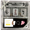 Gift set certificate holder tooth curl photo frame hand foot print facility ink pad