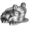 Money bank frog shape pewter finish