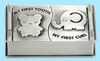 Pewter tooth & curl keepsake box teddy bear baby elephant design