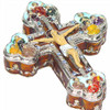 Enamelled crucifix trinket box