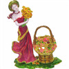 Jewellery box traditional lady figure with floral design