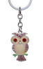 Jewelled letter opener set with owl keychain set