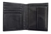 Processed Leather Wallet Mens with coin compartment