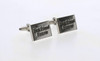 Silver cufflinks with best friend forever embossed