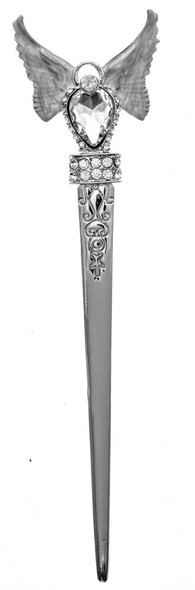 Letter opener jewelled with angel design