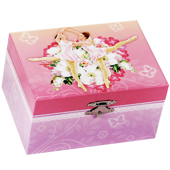 Girls musical jewelry box with spinning ballerina inside
