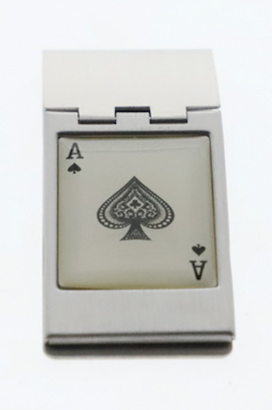 Ace of spades car theme money clip