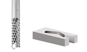 Bits para roteadores CNC com padrão de diamante de mergulho e fibra de vidro de carboneto sólido