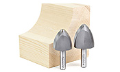 Großer Radius Ovolo - oder Cove - CNC Router Bits