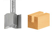 Straight Plunge Open Flute Router Bits Profile