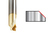 Chamfer Edge Aluminum Cutting End Mill Router Bits