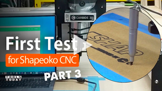 Primeiro teste CNC da máquina CNC Shapeoko 3 | Série ToolsToday, Parte 3